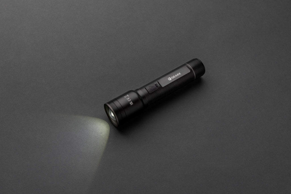 GearX Heavy-Duty USB-Taschenlampe aus RCS recyceltem Aluminium – Ansicht 5