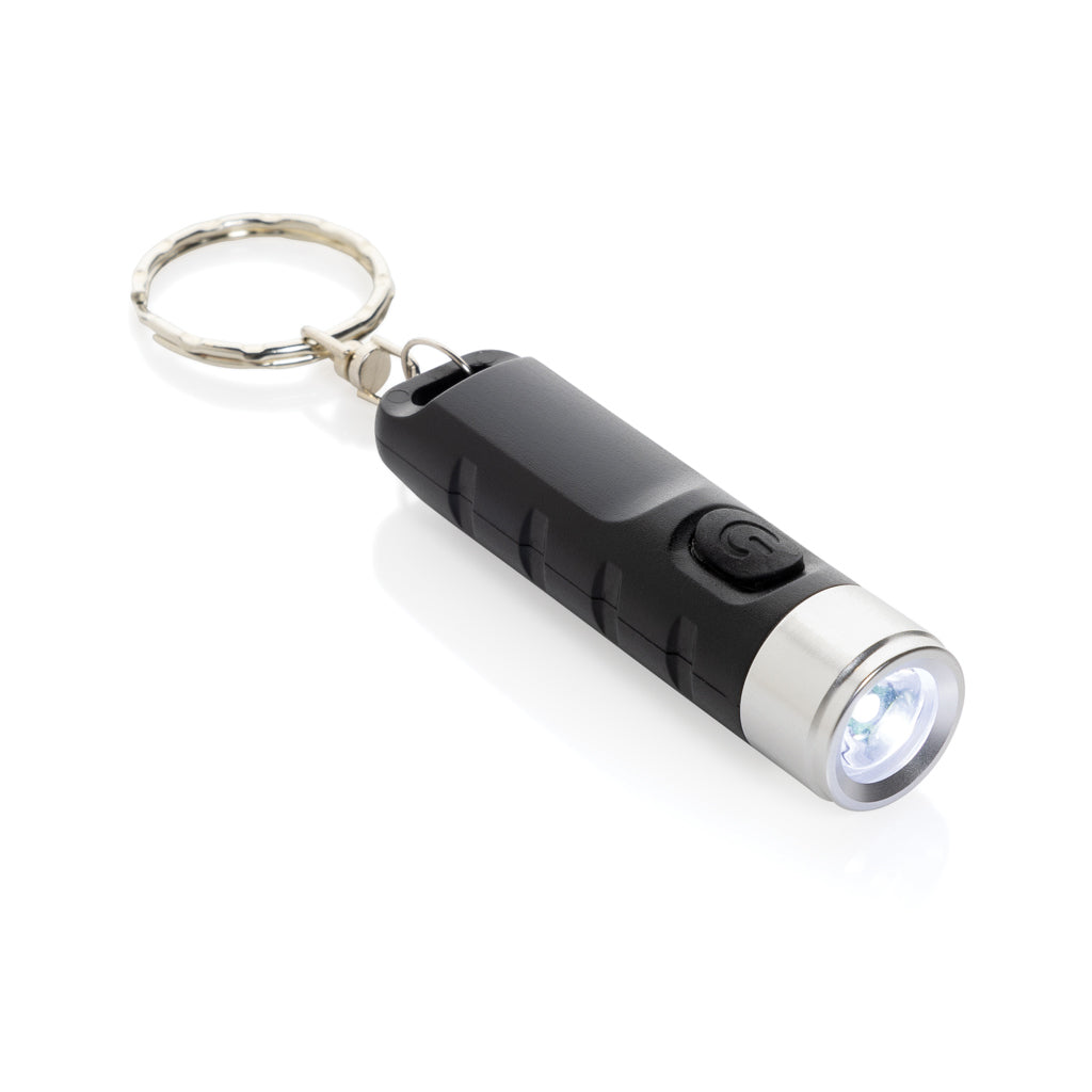 Globix USB Schlüsselanhänger-Taschenlampe aus RCS rABS – Ansicht 1