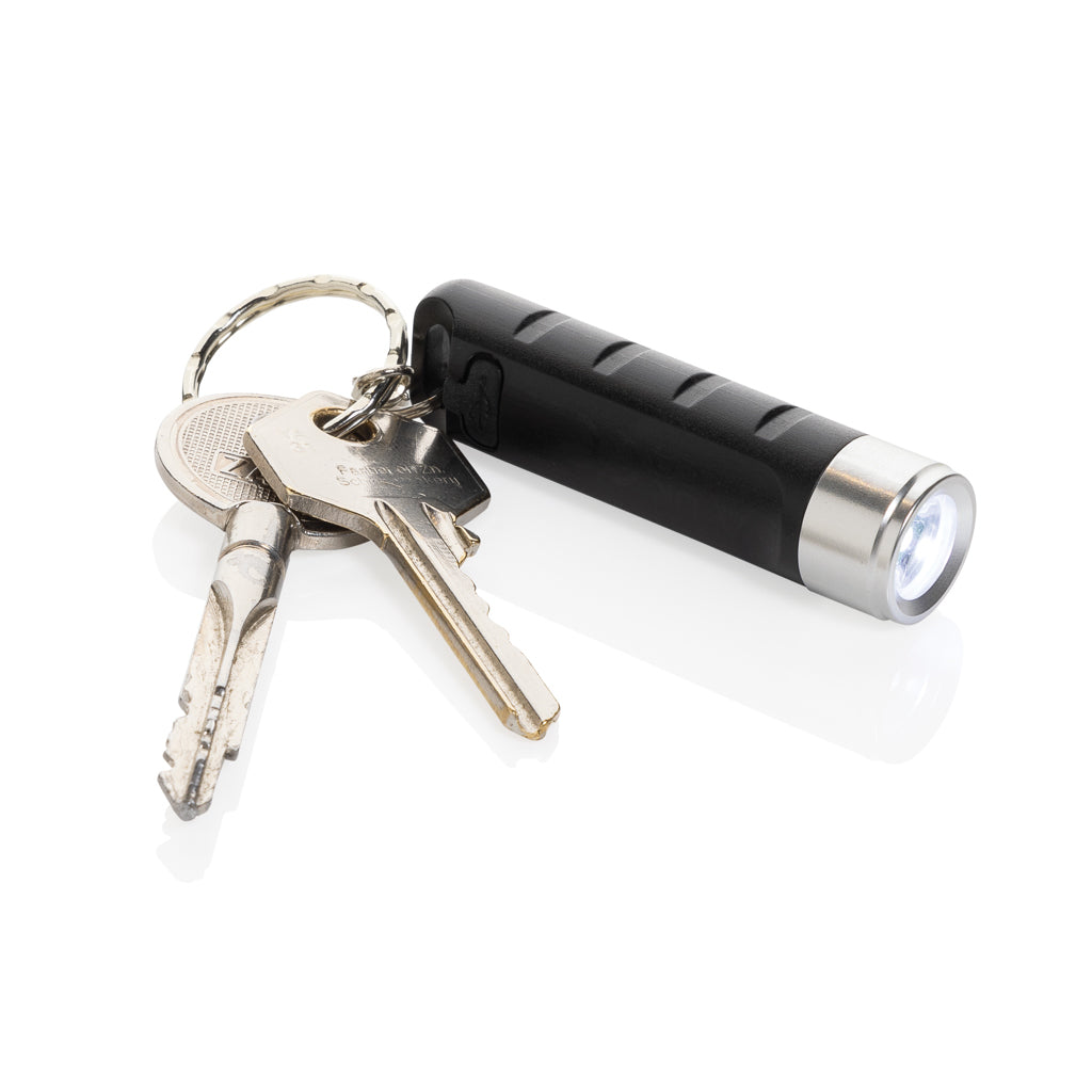 Globix USB Schlüsselanhänger-Taschenlampe aus RCS rABS – Ansicht 2