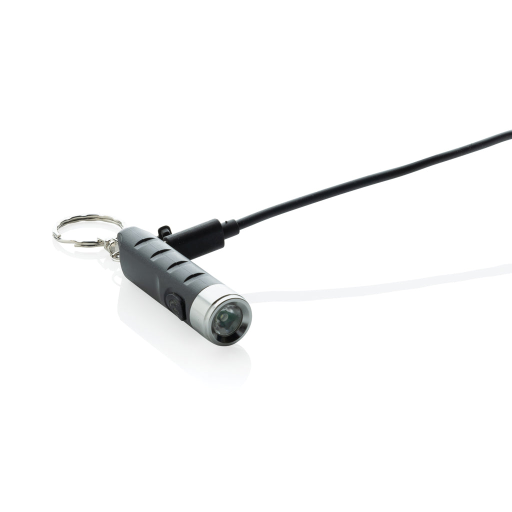 Globix USB Schlüsselanhänger-Taschenlampe aus RCS rABS – Ansicht 3