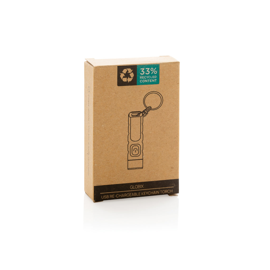 Globix USB Schlüsselanhänger-Taschenlampe aus RCS rABS – Ansicht 6