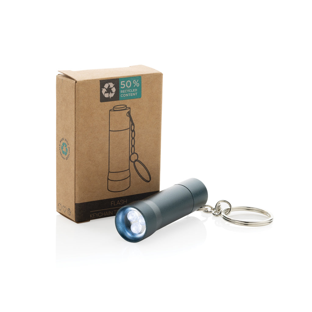 Flash Schlüsselanhänger-Taschenlampe aus RCS rec. Aluminium – Ansicht 8