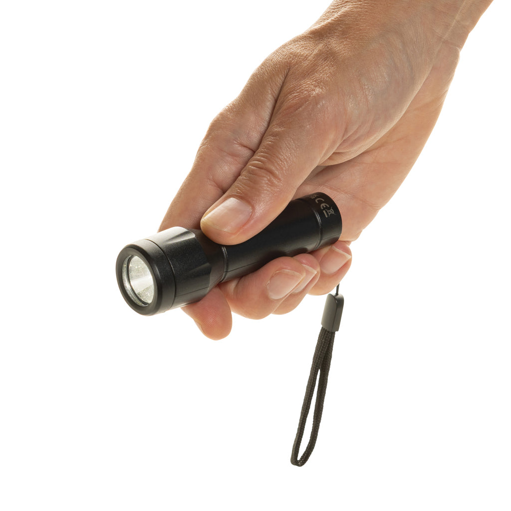 Flara USB-aufladbare Taschenlampe aus RCS recyceltem ABS – Ansicht 4