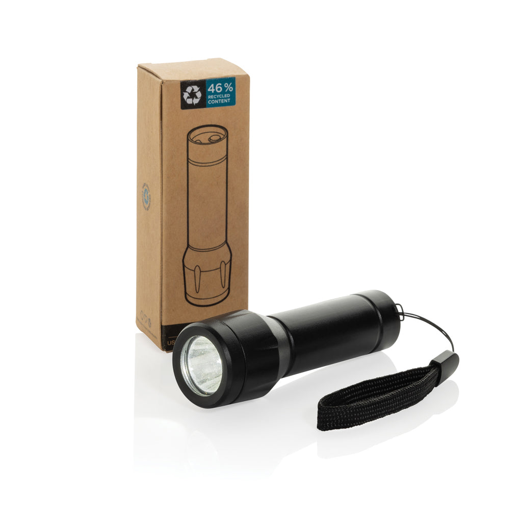 Flara USB-aufladbare Taschenlampe aus RCS recyceltem ABS – Ansicht 2