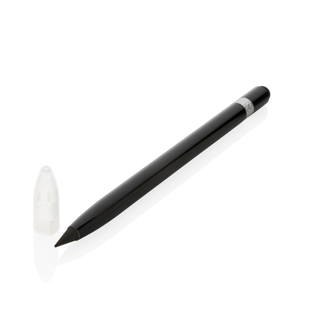 Tintenloser Stift aus Aluminium mit Radiergummi – Ansicht 3