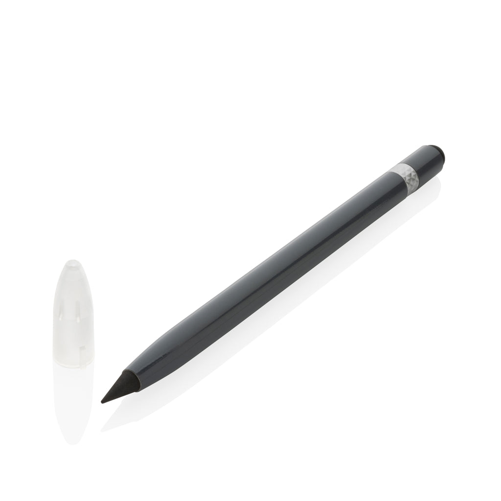 Tintenloser Stift aus Aluminium mit Radiergummi – Ansicht 2