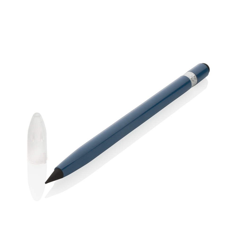 Tintenloser Stift aus Aluminium mit Radiergummi – Ansicht 1