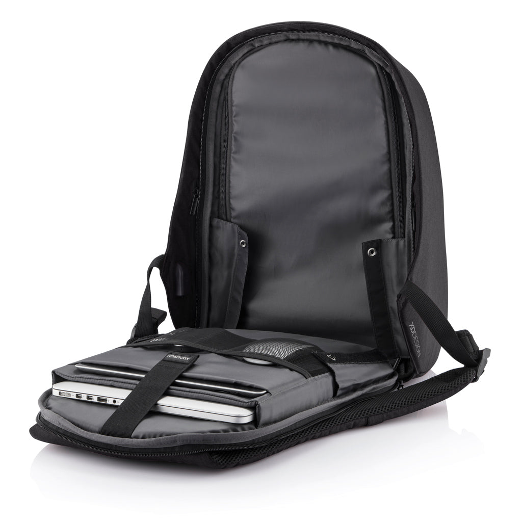 Bobby Hero Regular Anti-Diebstahl-Rucksack als Werbeartikel mit Logo
