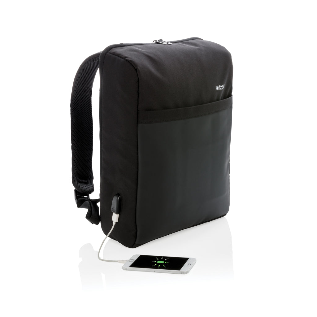 Swiss Peak 15' Anti-Diebstahl RFID & USB Rucksack – Ansicht 2