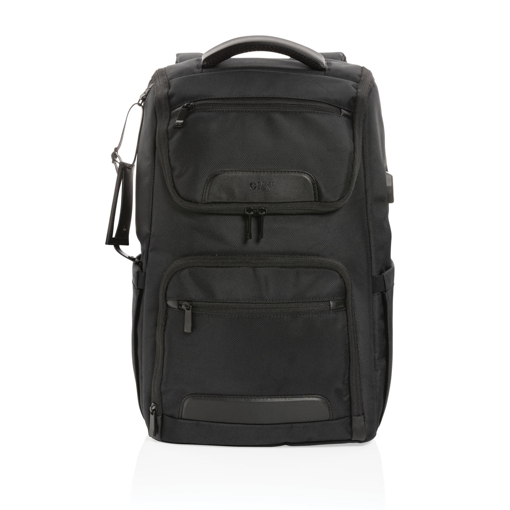 Swiss Peak AWARE™ RPET Voyager 15.6' Laptop Rucksack – Ansicht 2