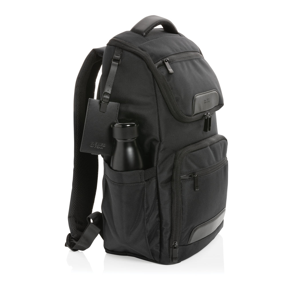 Swiss Peak AWARE™ RPET Voyager 15.6' Laptop Rucksack – Ansicht 6