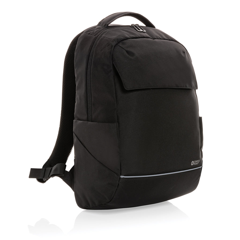 Swiss Peak Brooke AWARE™ 15,6' Laptop-Rucksack aus rPET – Ansicht 1