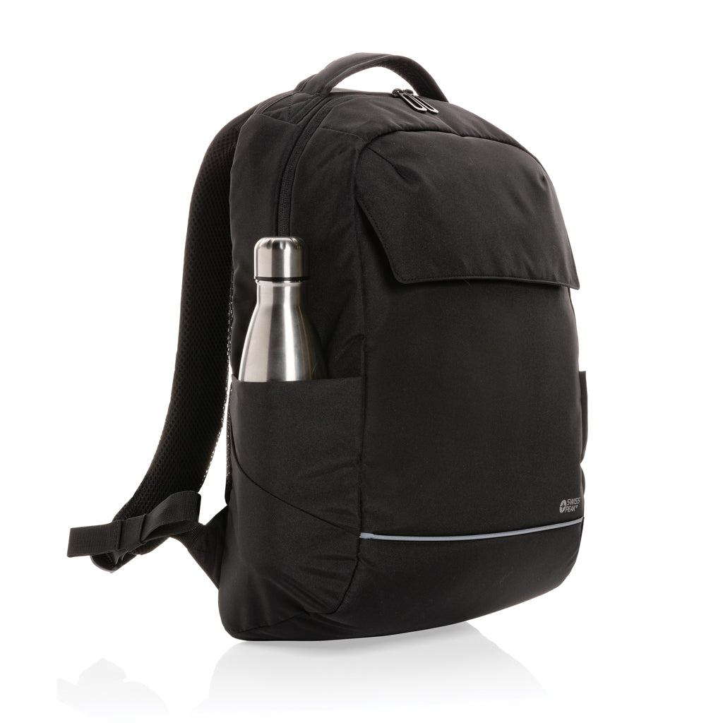 Swiss Peak Brooke AWARE™ 15,6' Laptop-Rucksack aus rPET – Ansicht 2