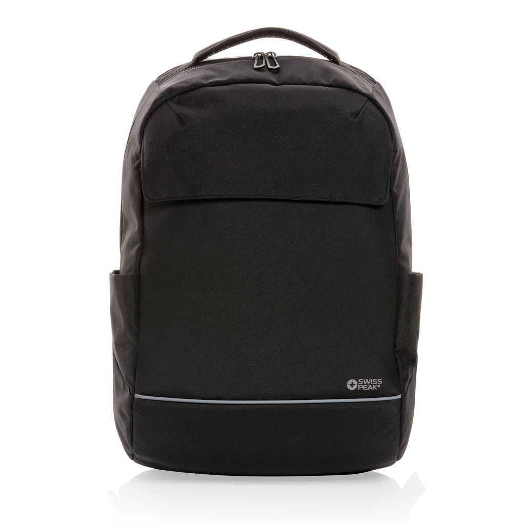 Swiss Peak Brooke AWARE™ 15,6' Laptop-Rucksack aus rPET – Ansicht 4