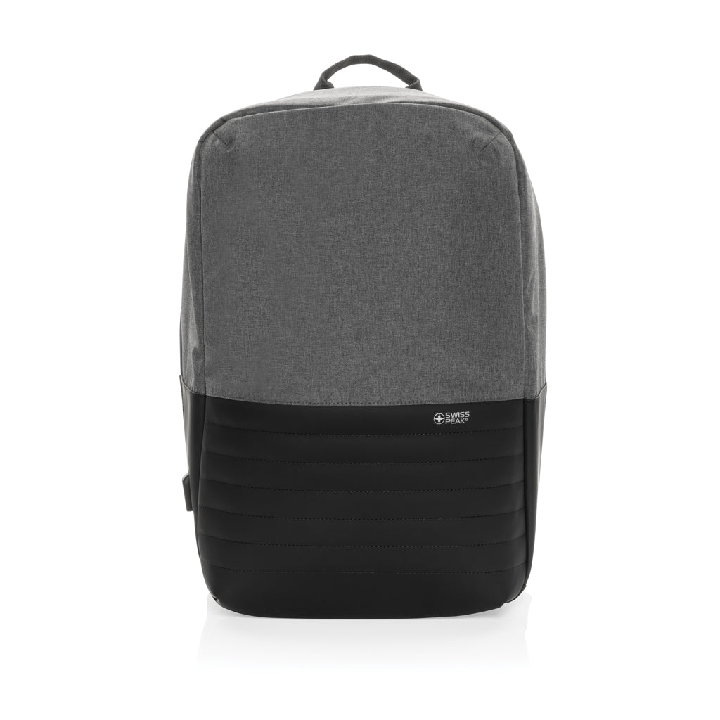 Swiss Peak AWARE™ Anti-Theft-RFID 15.6'-Laptop-Rucksack – Ansicht 4