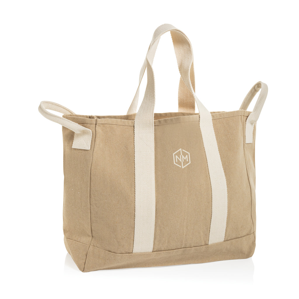 BEAU AWARE™ Strandtasche aus 400gr/m² recyceltem Canvas – Ansicht 8