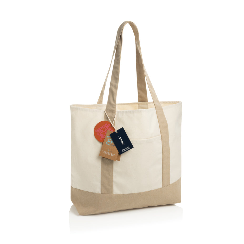 SHOP LOCAL AWARE™ Tasche aus recycelter Baumwolle, 350g/m² – Ansicht 4