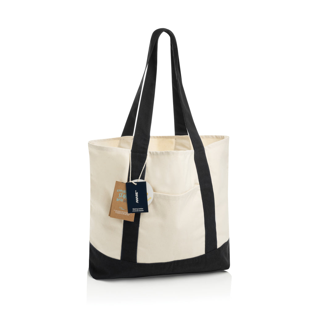 SHOP LOCAL AWARE™ Tasche aus recycelter Baumwolle, 350g/m² – Ansicht 5