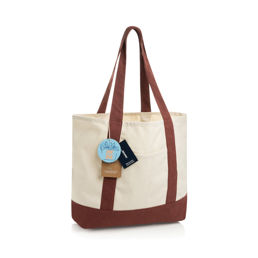 SHOP LOCAL AWARE™ Tasche aus recycelter Baumwolle, 350g/m² – Ansicht 1