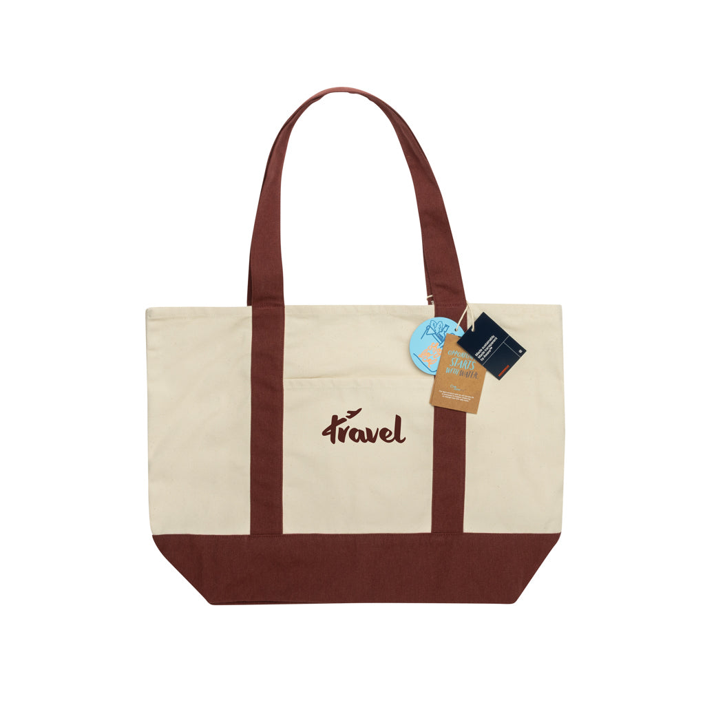 SHOP LOCAL AWARE™ Tasche aus recycelter Baumwolle, 350g/m² – Ansicht 7