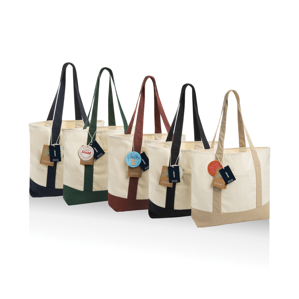 SHOP LOCAL AWARE™ Tasche aus recycelter Baumwolle, 350g/m² – Ansicht 8