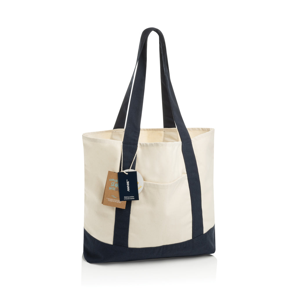 SHOP LOCAL AWARE™ Tasche aus recycelter Baumwolle, 350g/m² – Ansicht 3