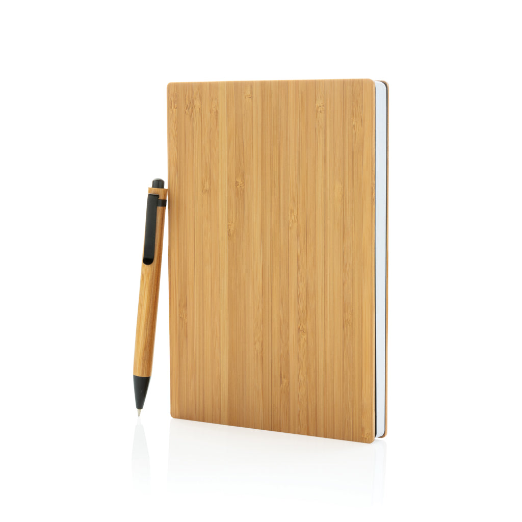 A5 Bambus Notizbuch & Stift – Ansicht 1