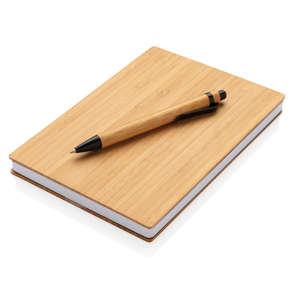 A5 Bambus Notizbuch & Stift – Ansicht 2