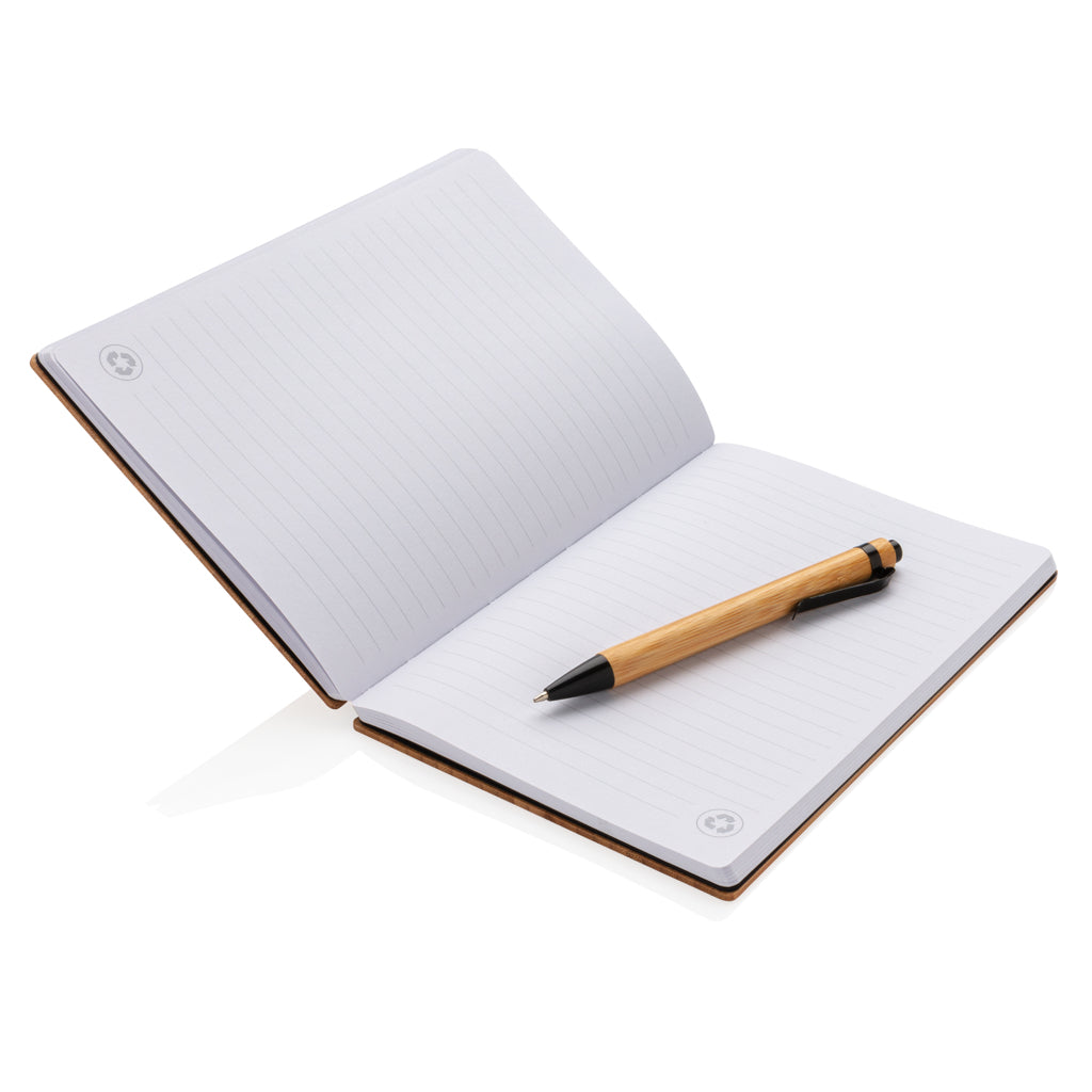 A5 Bambus Notizbuch & Stift – Ansicht 3