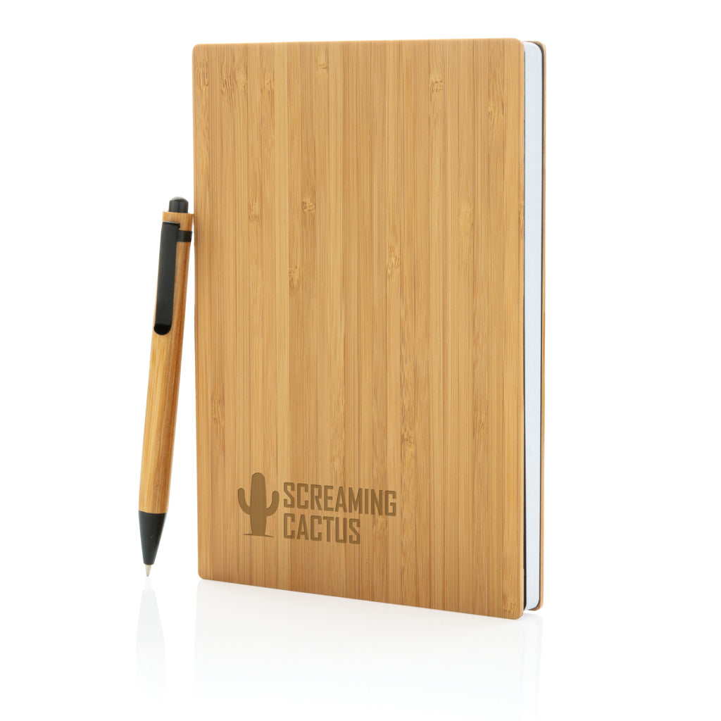 A5 Bambus Notizbuch & Stift – Ansicht 7