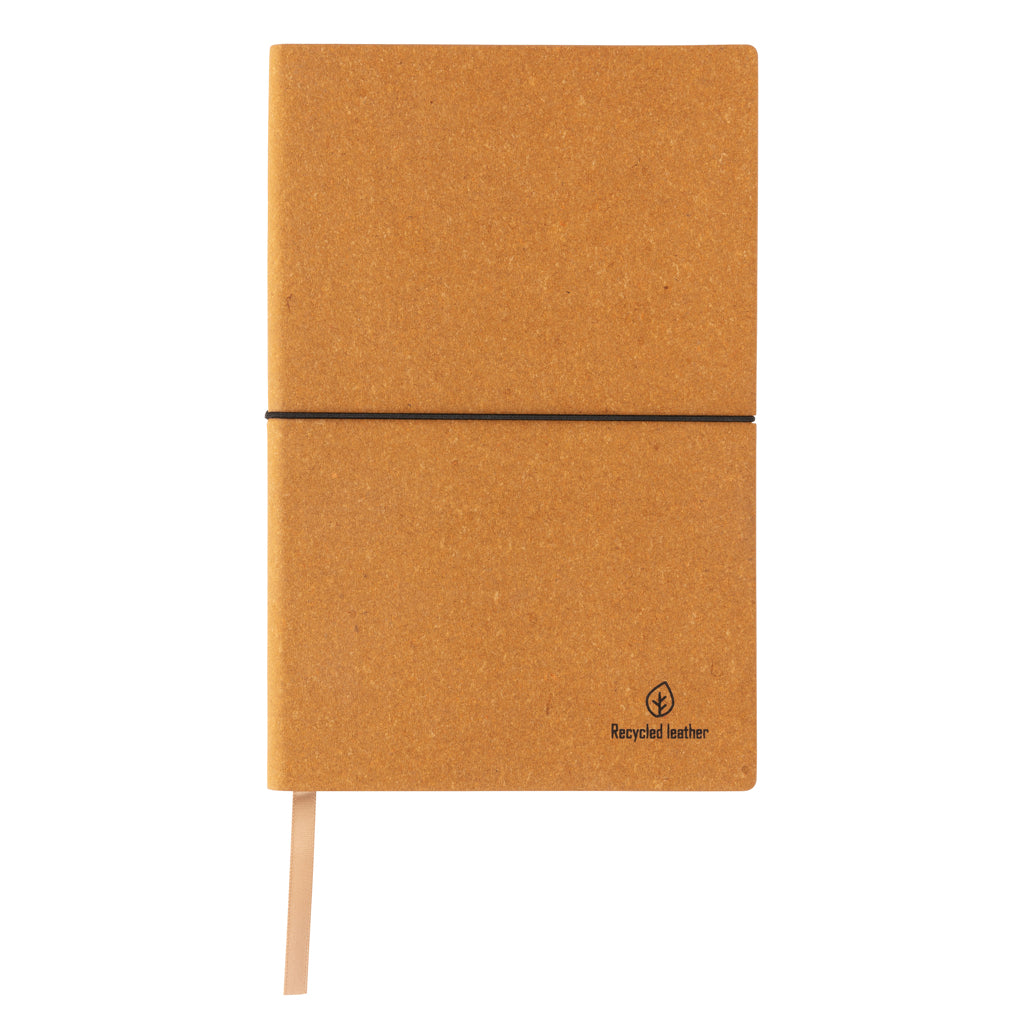 A5 Notizbuch aus GRS recyceltem Leder – Ansicht 6