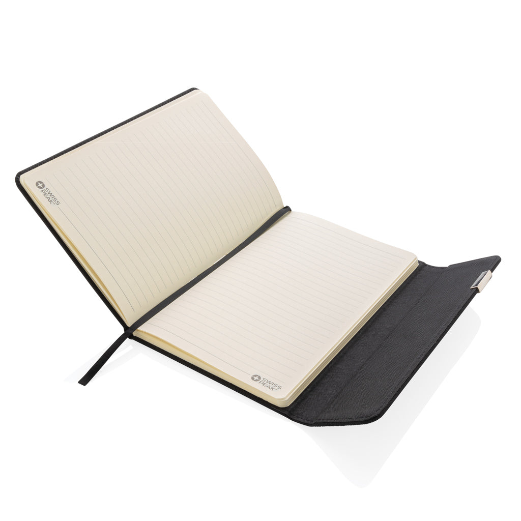 Swiss Peak Deluxe A5 Notizbuch mit Stift als Werbeartikel mit Logo