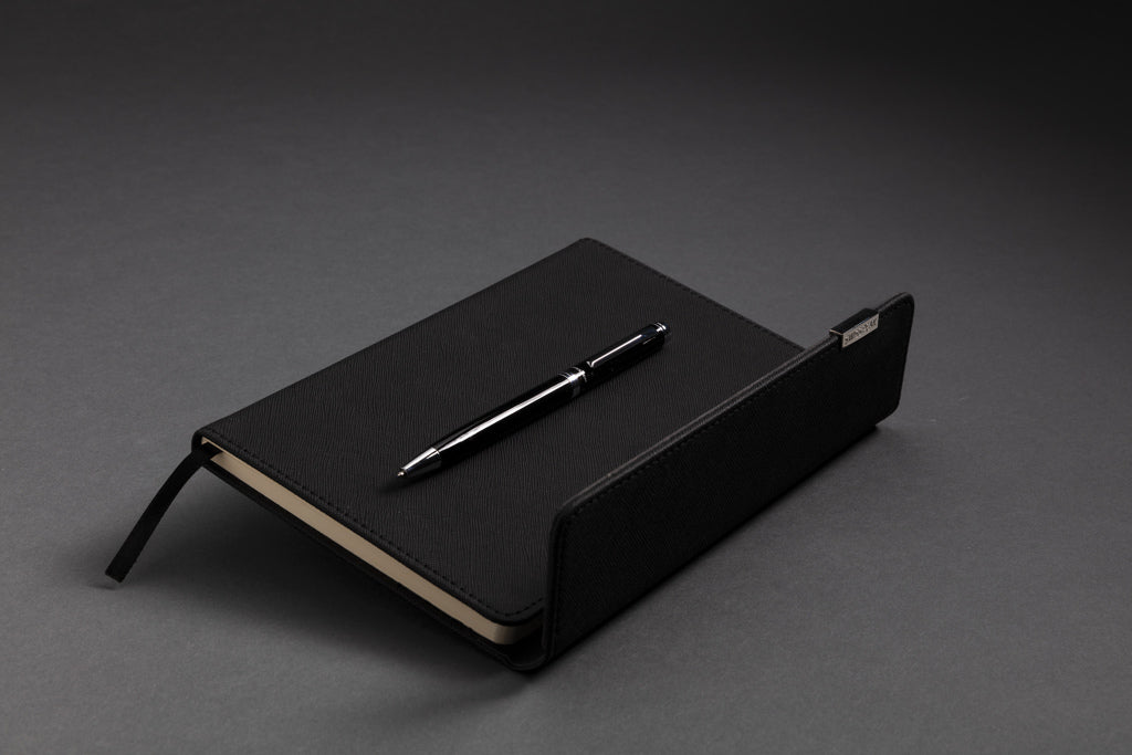 Swiss Peak Deluxe A5 Notizbuch mit Stift als Werbeartikel mit Logo