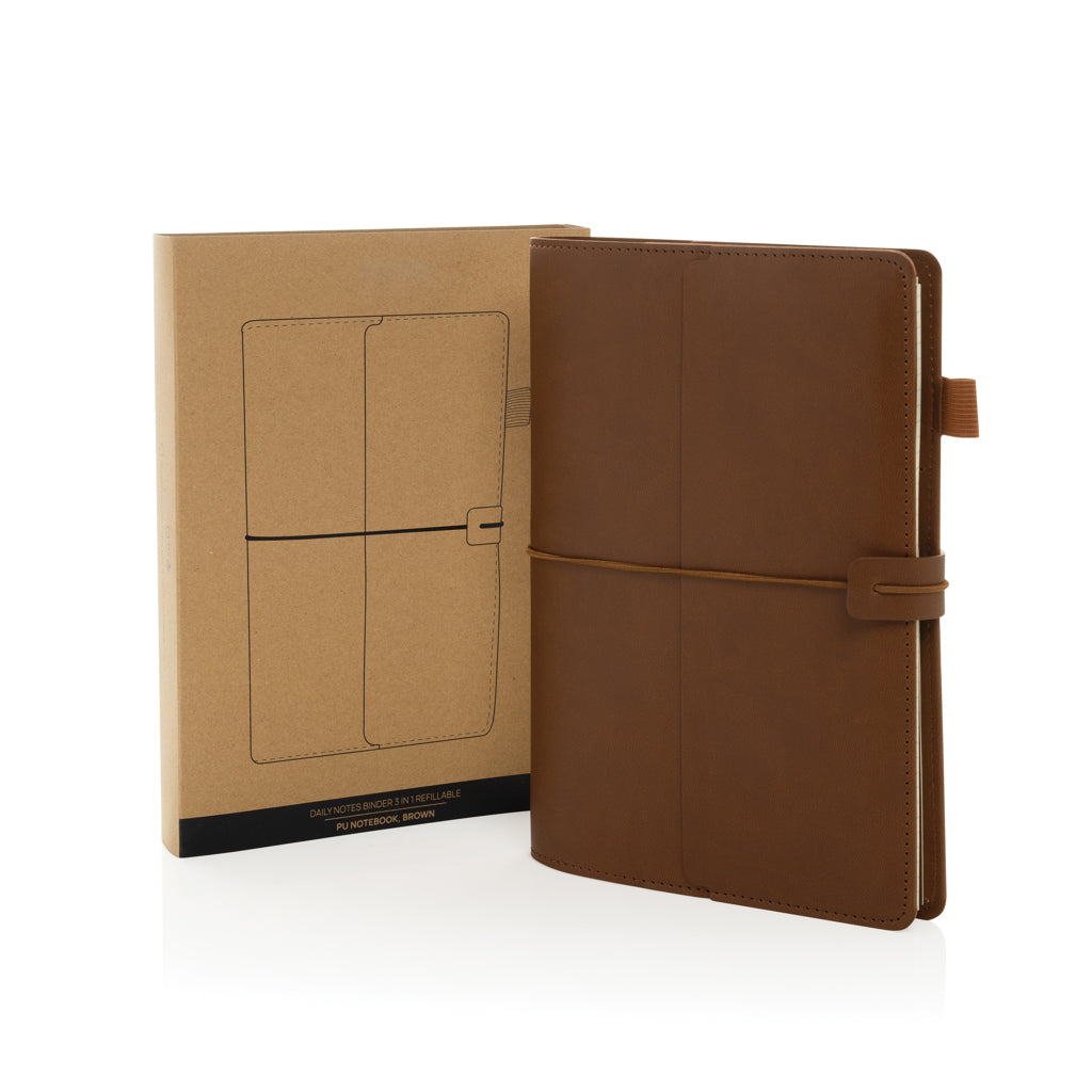 Daily Notes Binder 3-in-1 PU-Notizbuch zum Nachfüllen – Ansicht 3