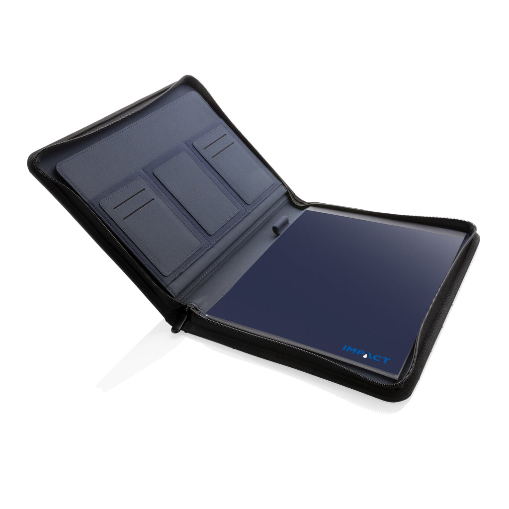 Impact AWARE™ RPET A4 Portfolio mit Reißverschluss – Ansicht 4