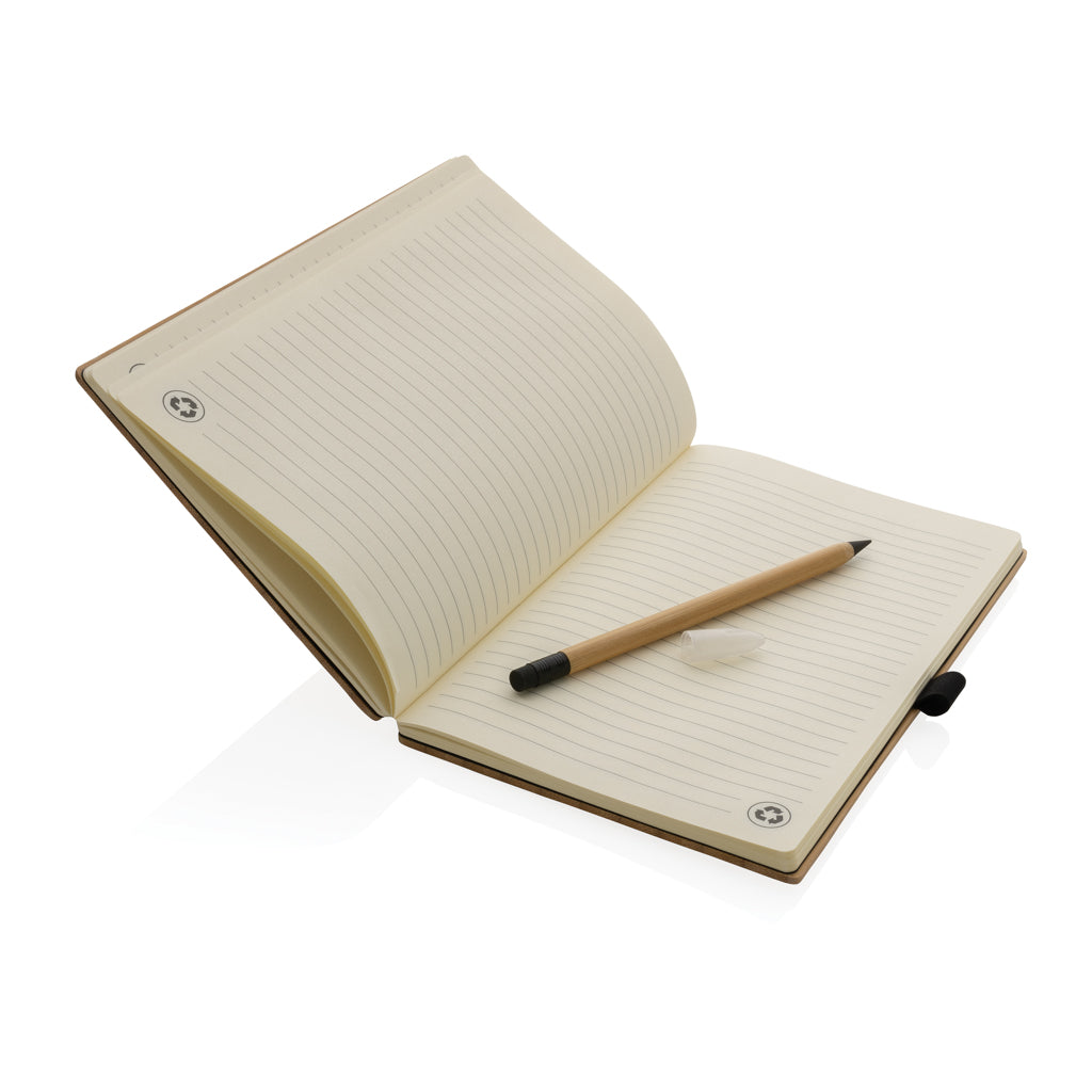 Bambus-Notizbuch und Infinity-Bleistift im Set – Ansicht 3