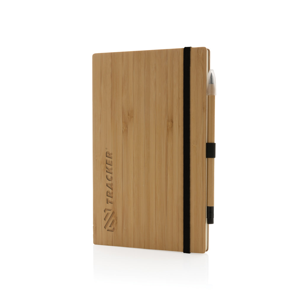 Bambus-Notizbuch und Infinity-Bleistift im Set – Ansicht 6