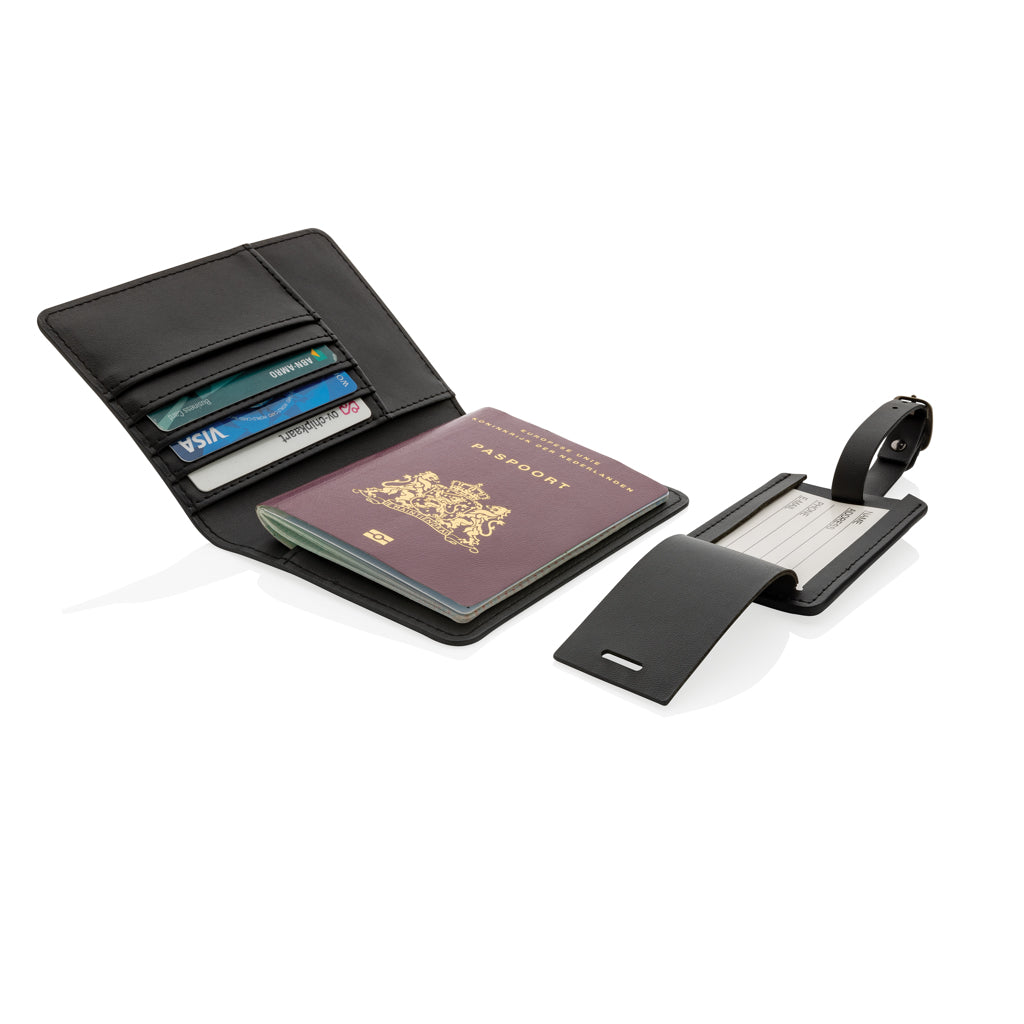 Swiss Peak Reise-Geschenkset aus GRS recyceltem PU – Ansicht 4