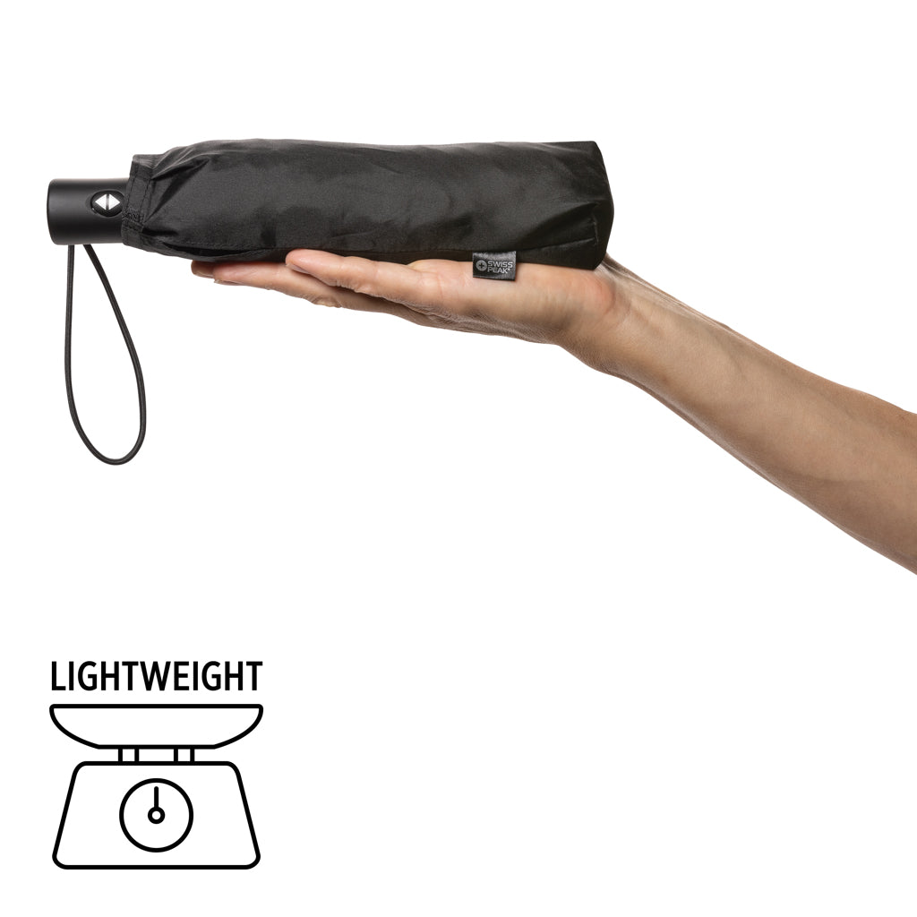 Swiss Peak AWARE™ RPET Ultra-Light 20.5' Automatik-Schirm als Werbeartikel mit Logo