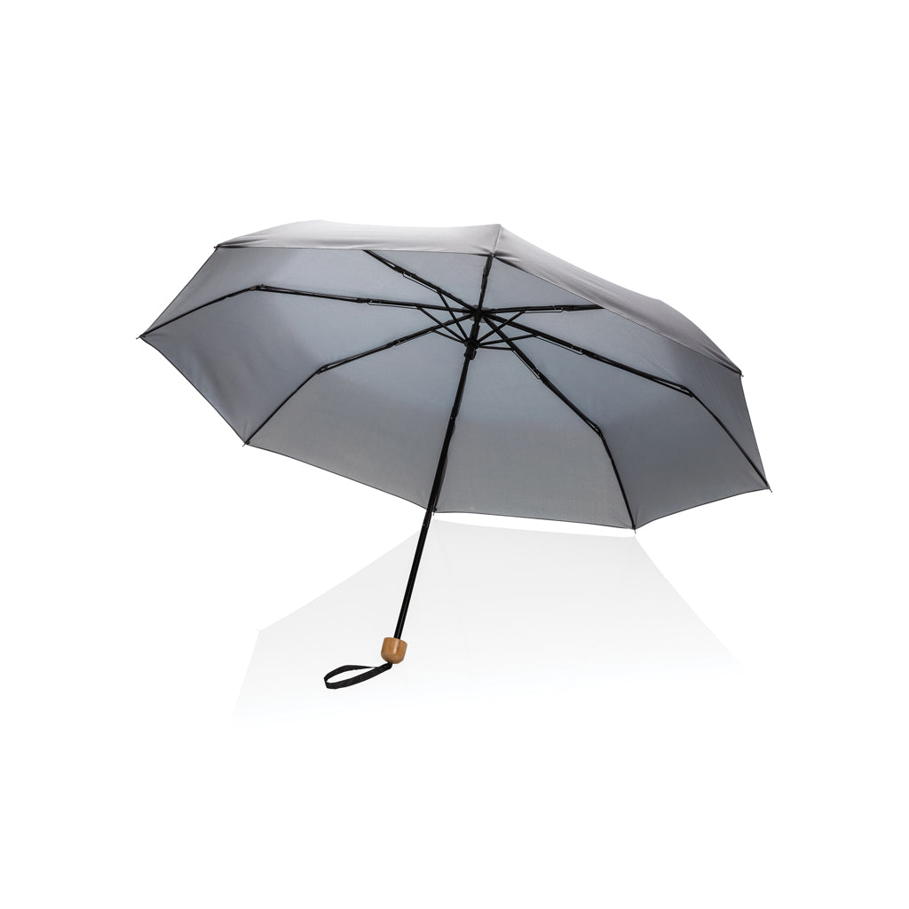 20.5' Impact AWARE™ RPET 190T Pongee Bambus Mini-Schirm – Ansicht 1