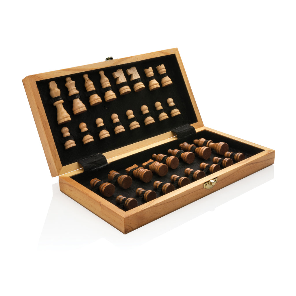 Faltbares Schachspiel aus Holz – Ansicht 2