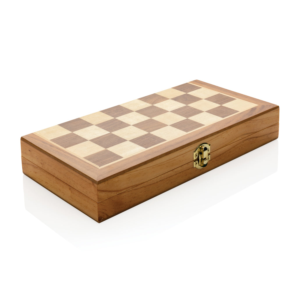 Faltbares Schachspiel aus Holz – Ansicht 3