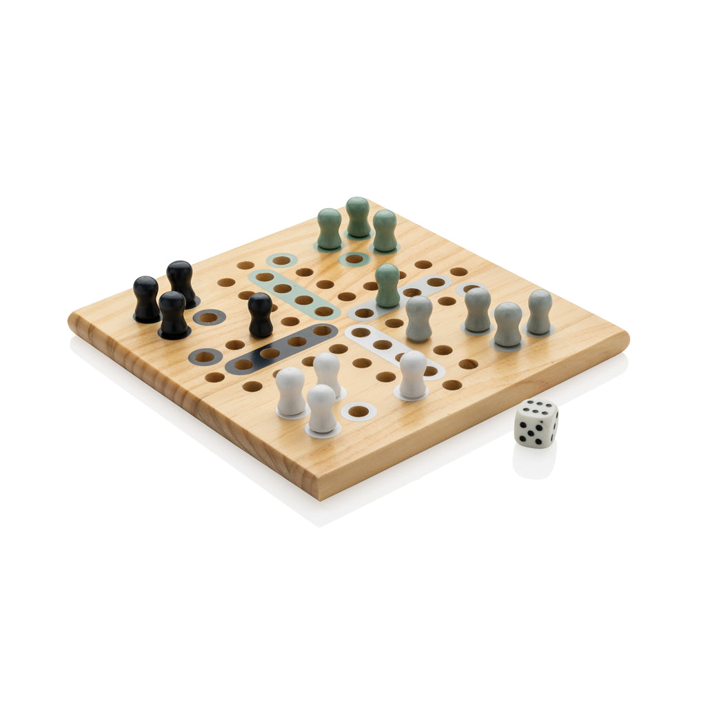 Claire Ludo-Spiel aus Holz – Ansicht 1