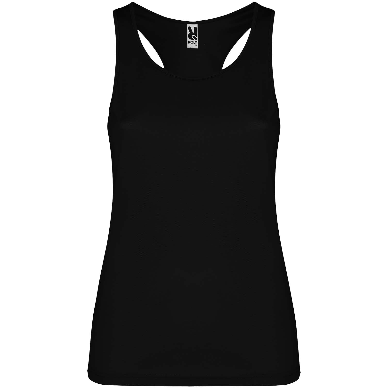 Schura 140 g/m² Sport Top für Damen – Schwarz – 2XL