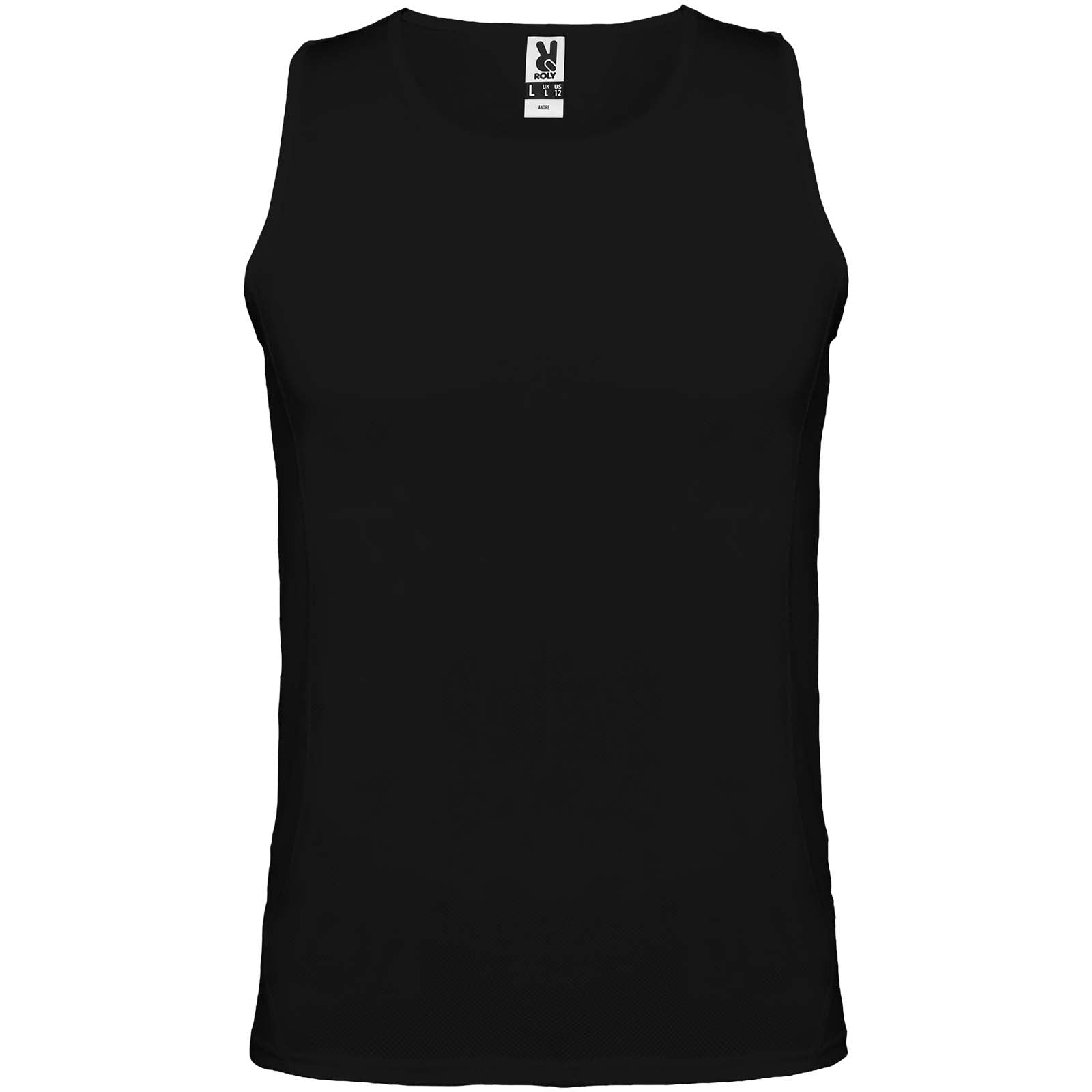 Andre 140 g/m² Sport Top für Herren – Schwarz – 2XL