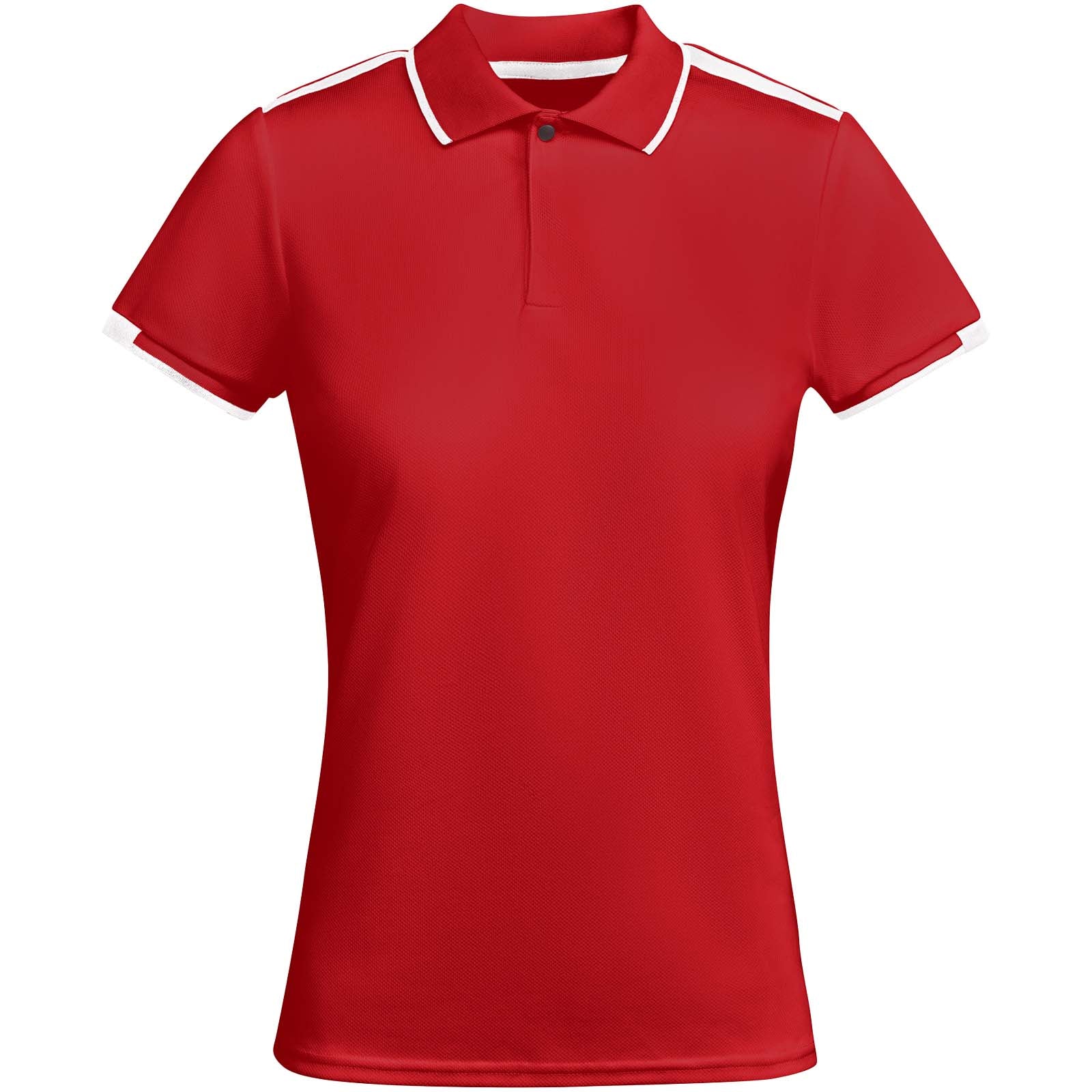 Tamil 150 g/m² Sport Poloshirt für Damen – Rot Weiss – 2XL