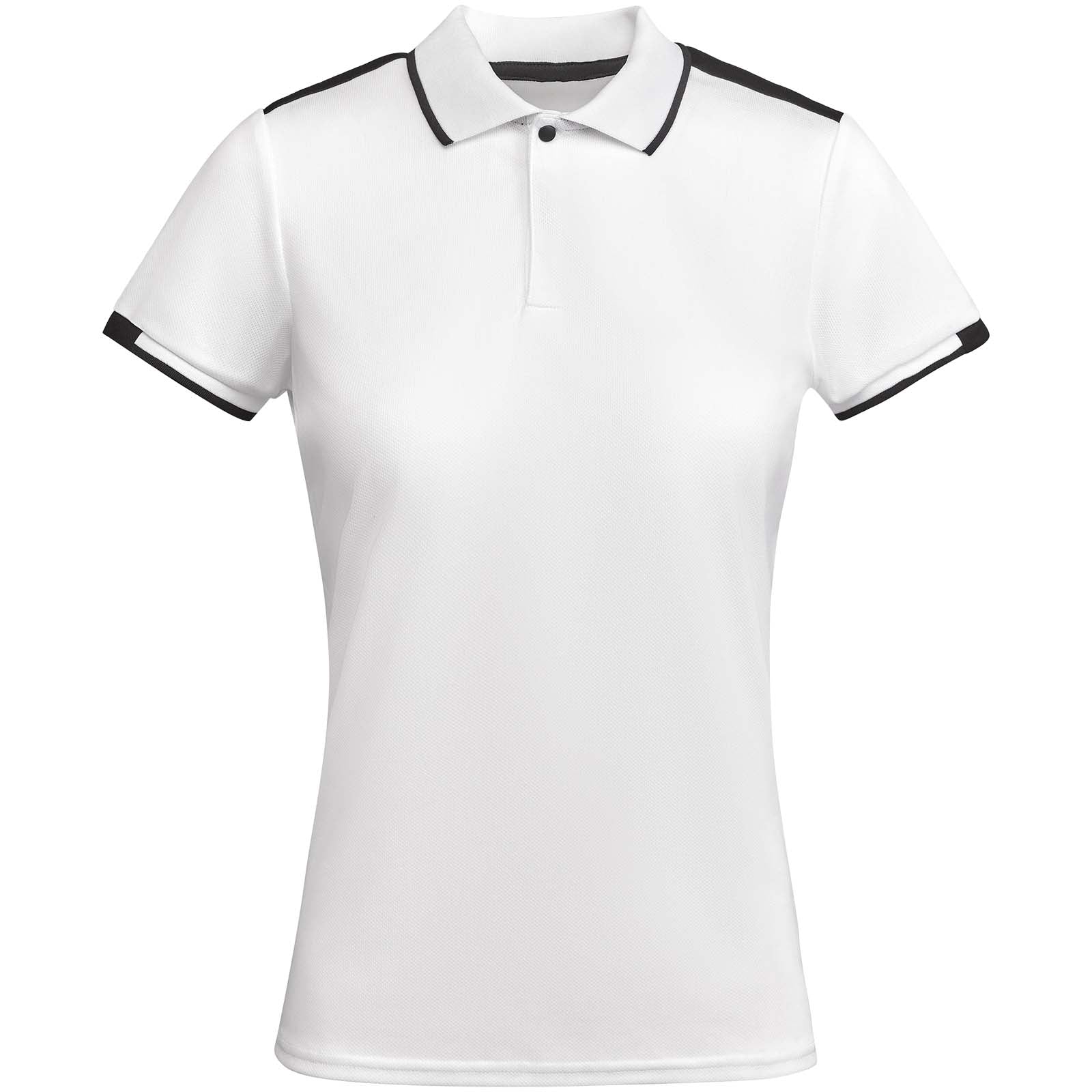 Tamil 150 g/m² Sport Poloshirt für Damen – Weiss Schwarz – 2XL