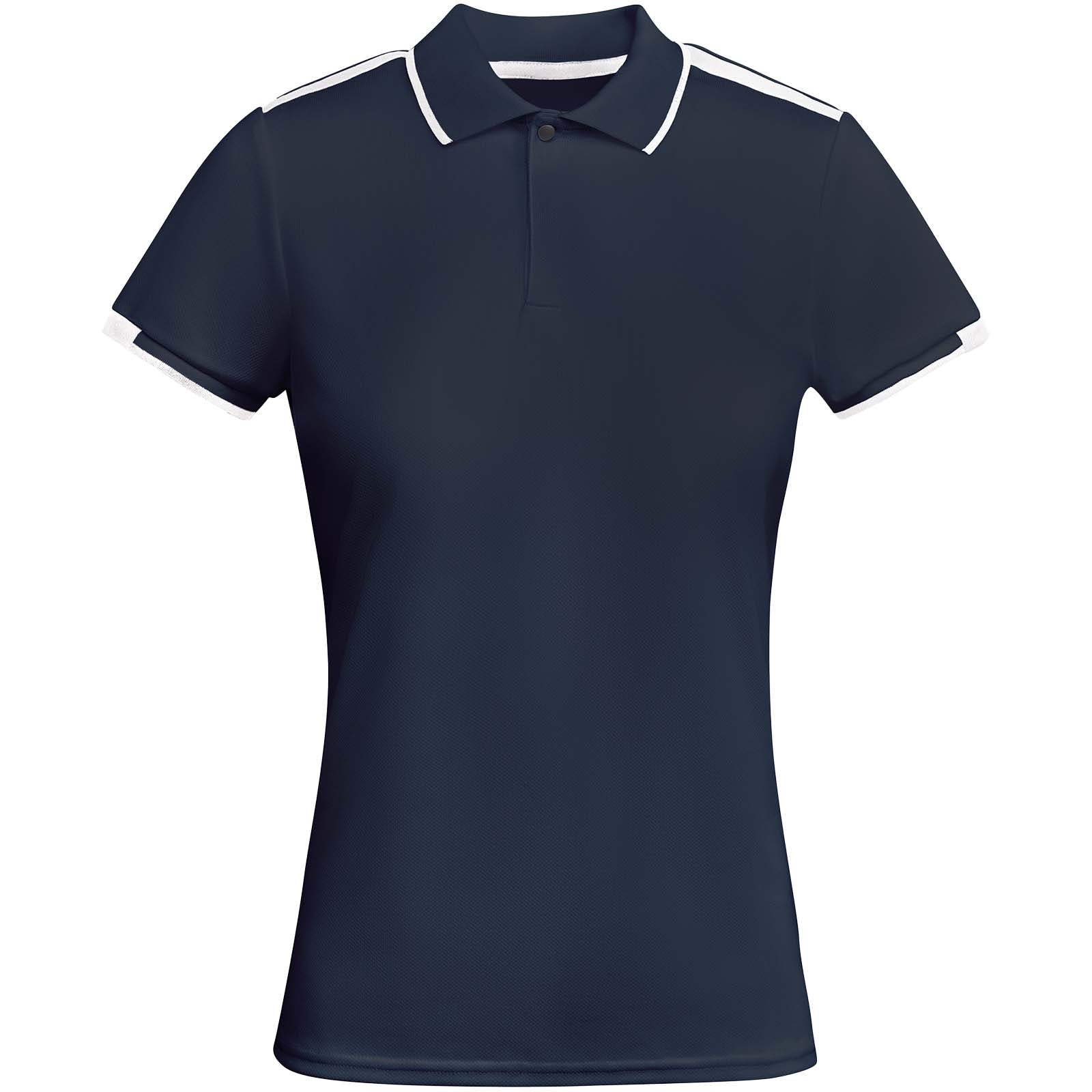 Tamil 150 g/m² Sport Poloshirt für Damen – Marineblau Weiss – 2XL