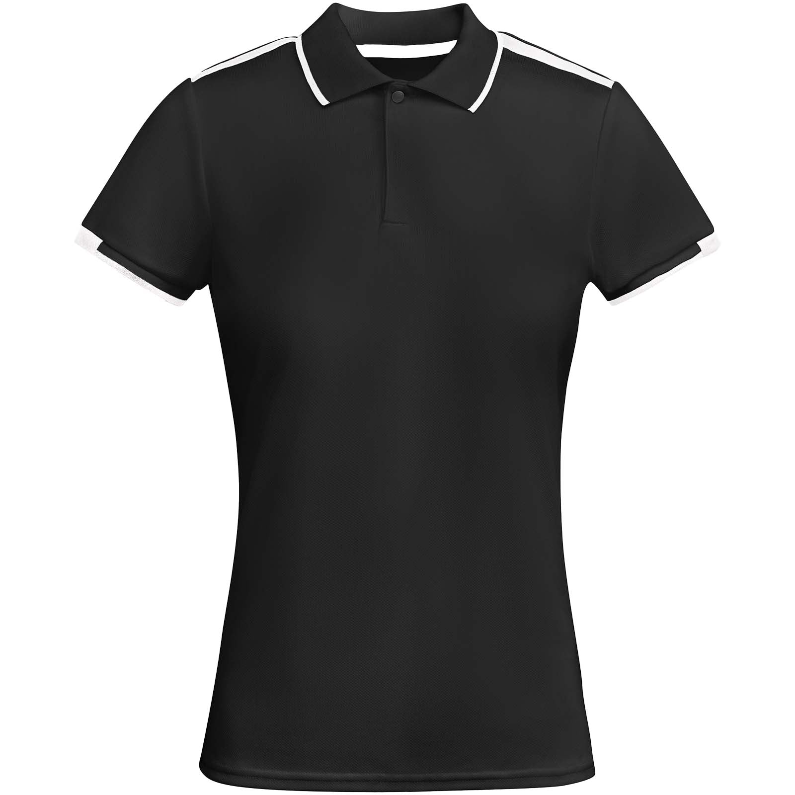 Tamil 150 g/m² Sport Poloshirt für Damen – Schwarz Weiss – 2XL
