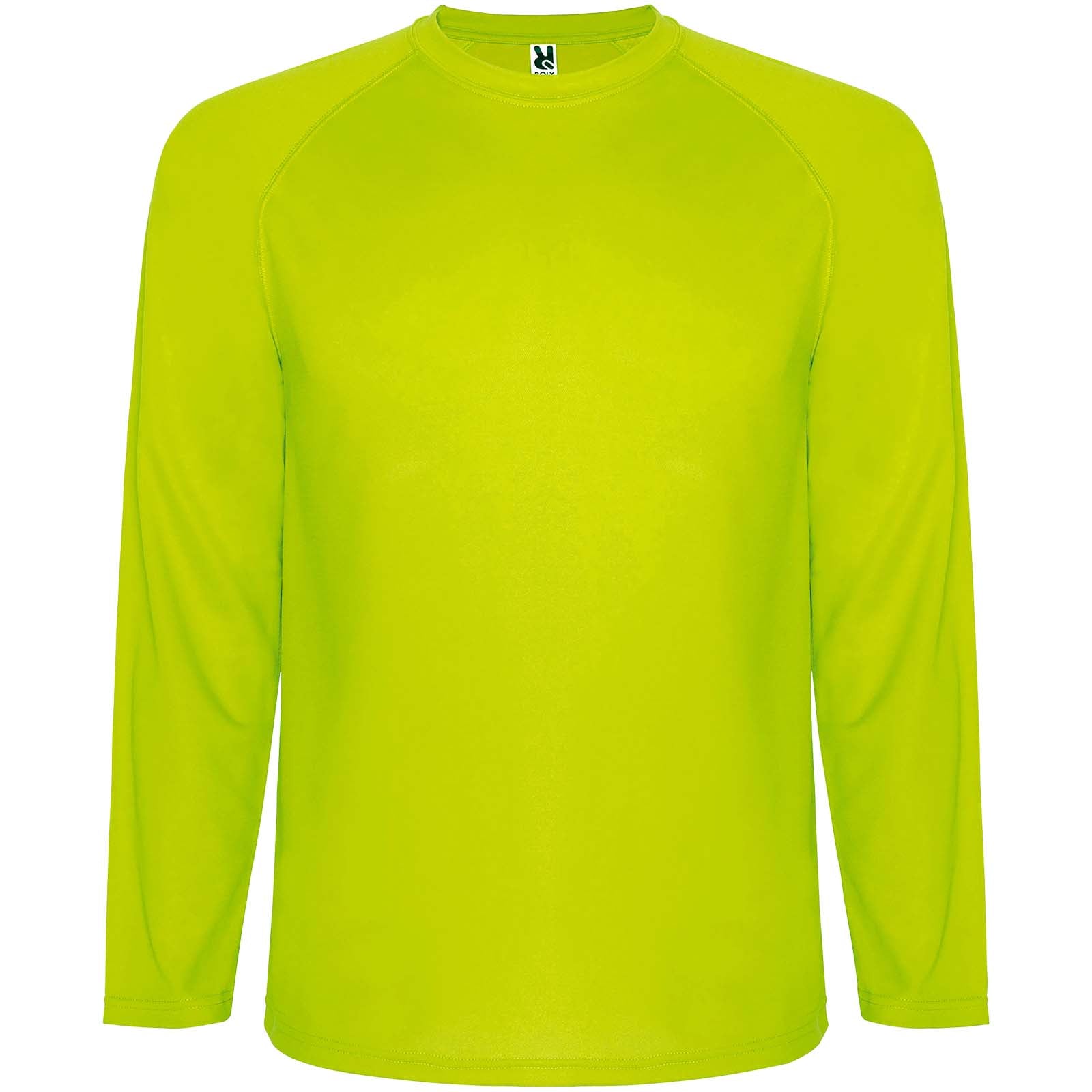 Montecarlo 150 g/m² Langarm Sport-Shirt für Männer – Fluorgelb – 2XL